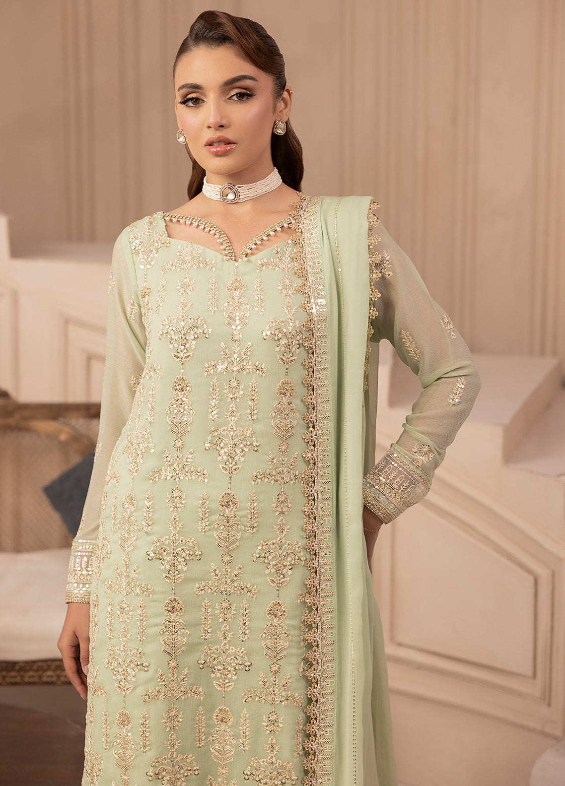 Sahane | Elyssa Festive Chiffon | CT-19004 Emera - ELYSSA