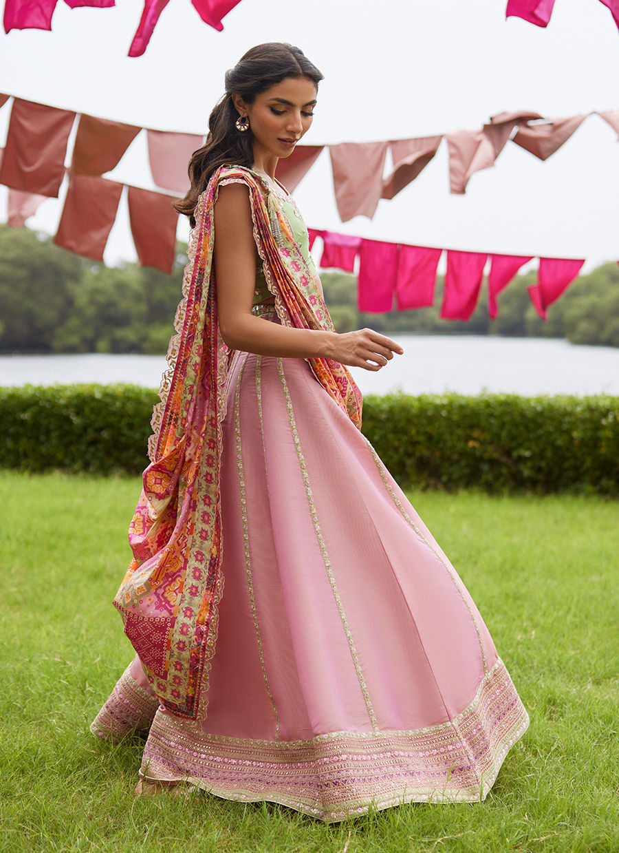 Farah Talib Aziz | Mayna Festive Luxe Pret | Raga Lehnga Choli - Official Farah Talib Aziz - Agha Fabrics UK