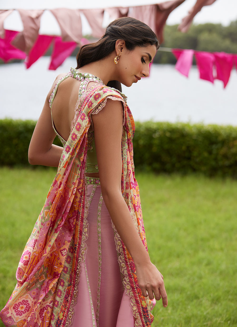 Farah Talib Aziz | Mayna Festive Luxe Pret | Raga Lehnga Choli - Official Farah Talib Aziz - Agha Fabrics UK