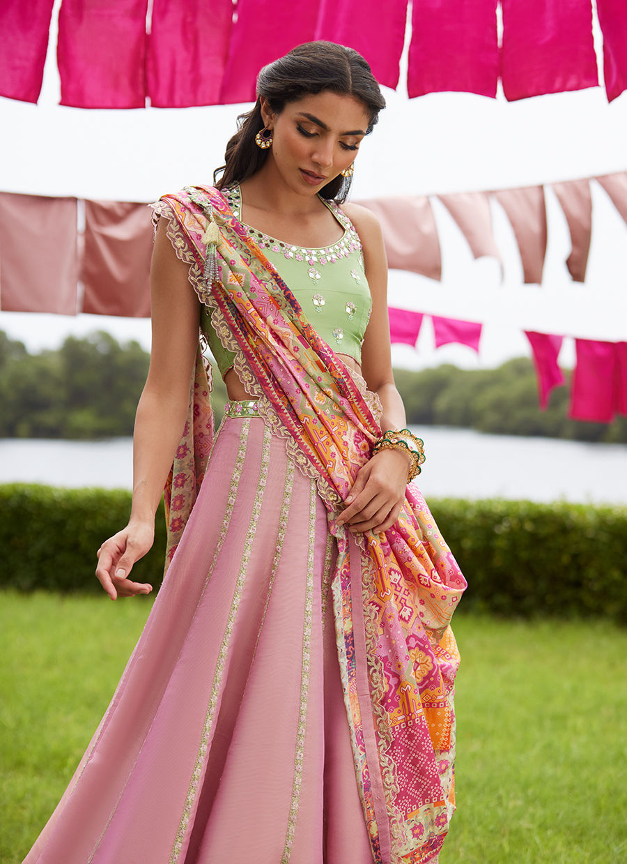 Farah Talib Aziz | Mayna Festive Luxe Pret | Raga Lehnga Choli - Official Farah Talib Aziz - Agha Fabrics UK