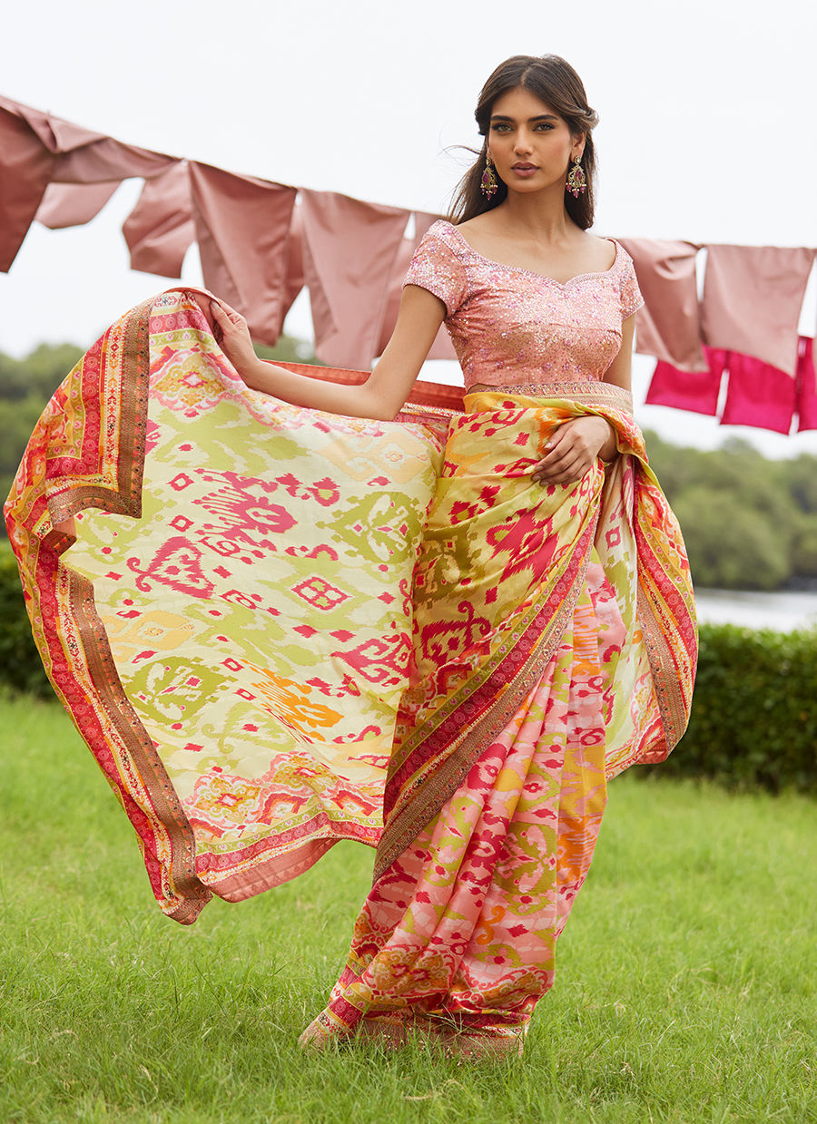 Farah Talib Aziz | Mayna Festive Luxe Pret | Rang Saree - Official Farah Talib Aziz - Agha Fabrics UK