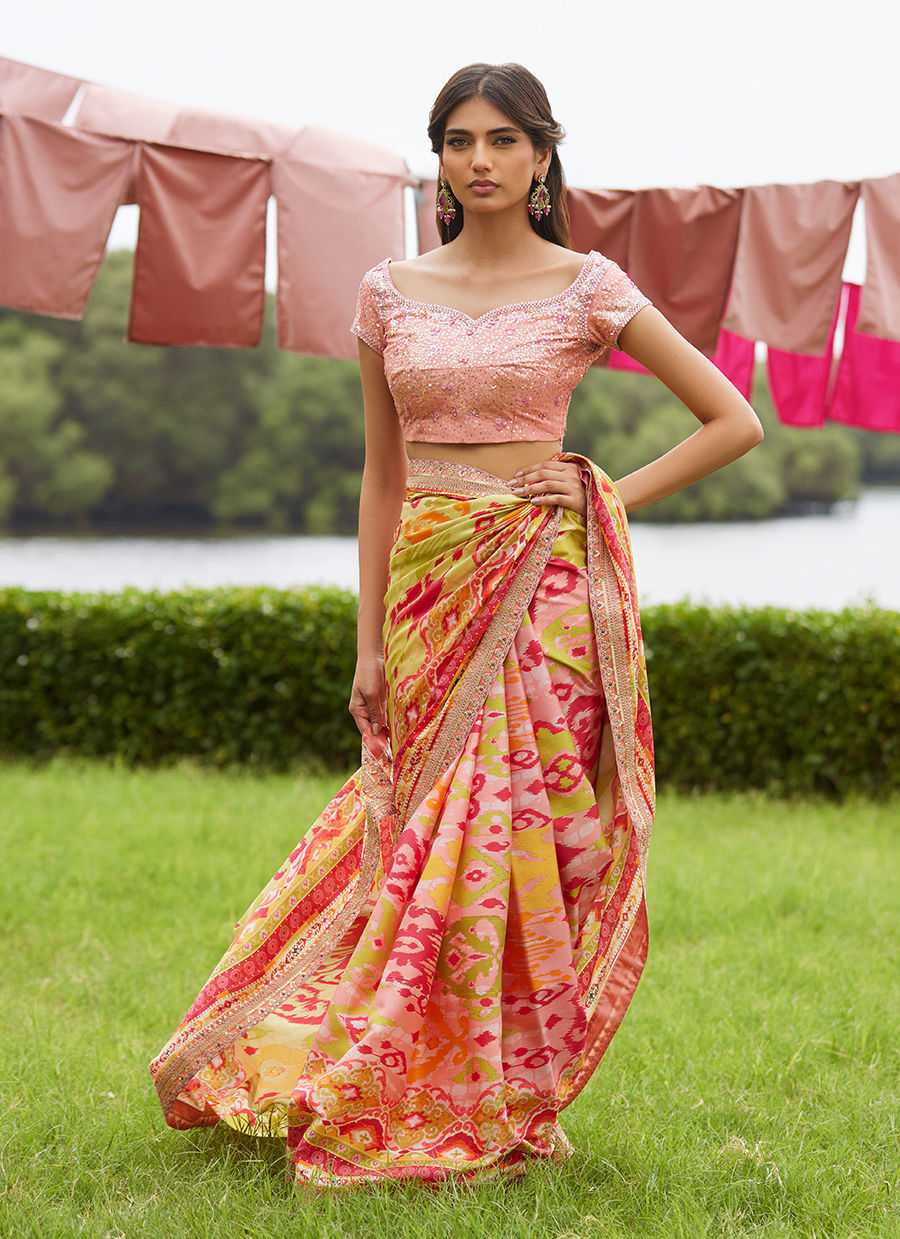 Farah Talib Aziz | Mayna Festive Luxe Pret | Rang Saree - Official Farah Talib Aziz - Agha Fabrics UK