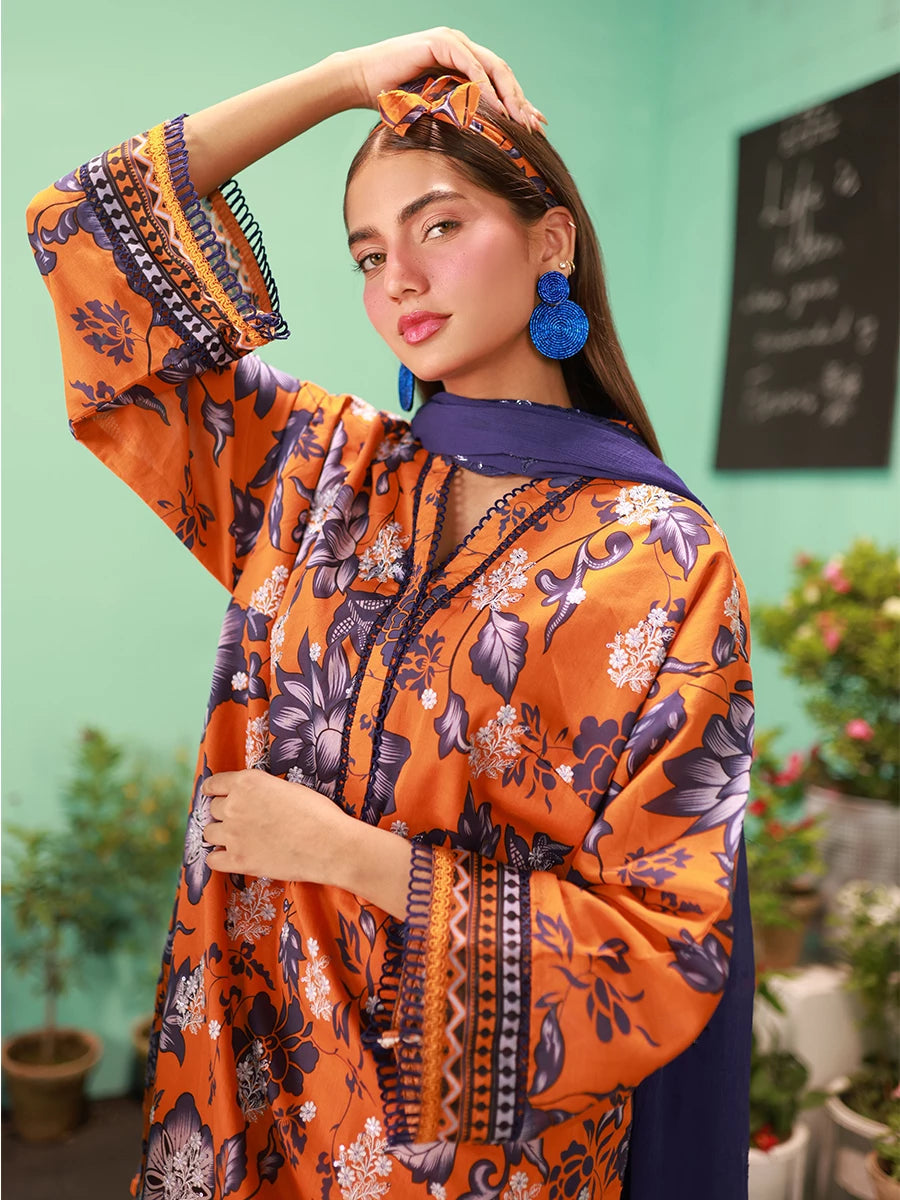 Salitex | Izel Lawn 24 | LUXURY LAWN EMBROIDERED SUIT