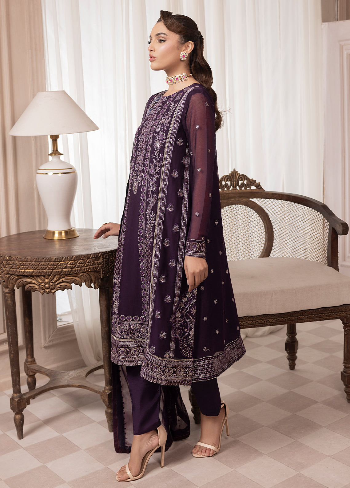 Sahane | Elyssa Festive Chiffon | CT-19006 Mure - ELYSSA