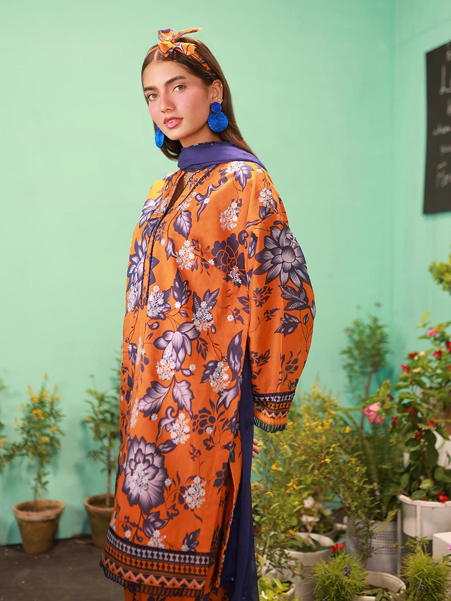 Salitex | Izel Lawn 24 | LUXURY LAWN EMBROIDERED SUIT