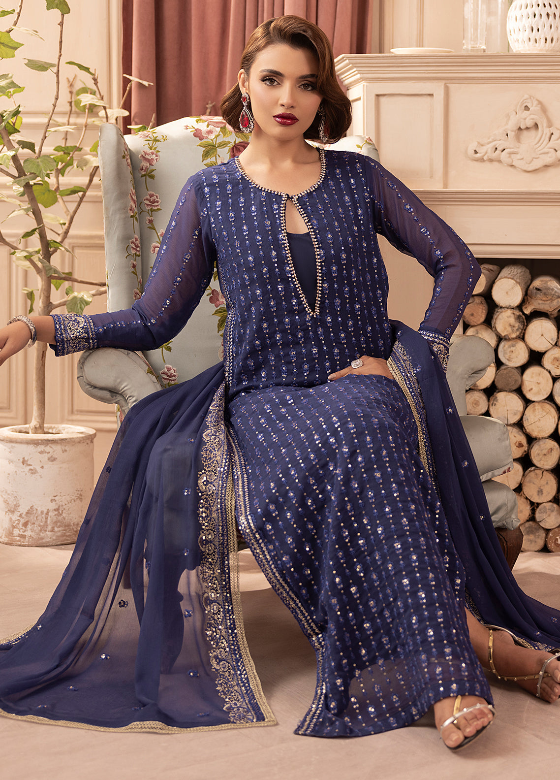 Sahane | Elyssa Festive Chiffon | CT-19002 Elle - ELYSSA