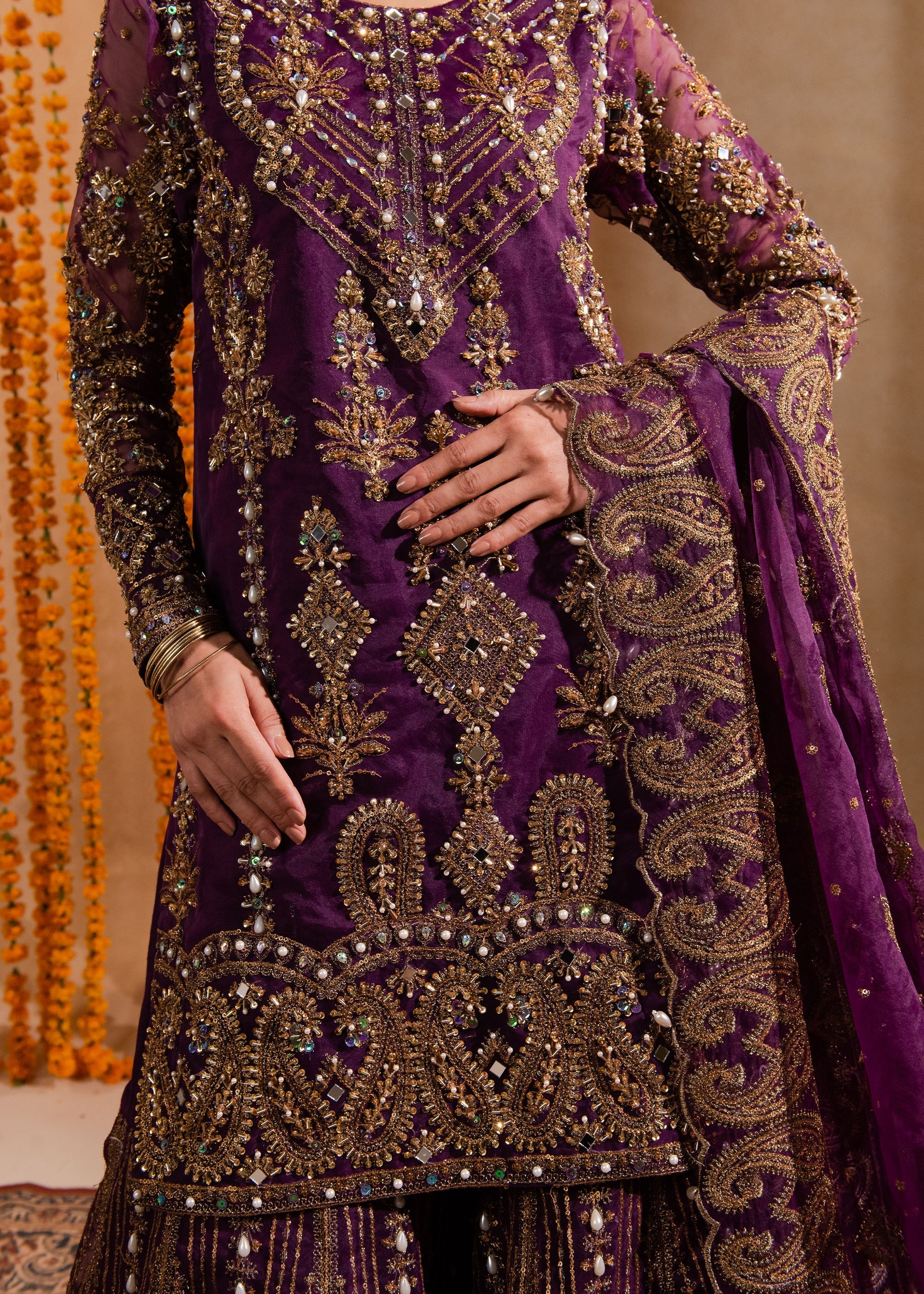 Maria Osama Khan | Sajni Wedding Festive | Yashfa - Official Maria Osama Khan - Agha Fabrics UK