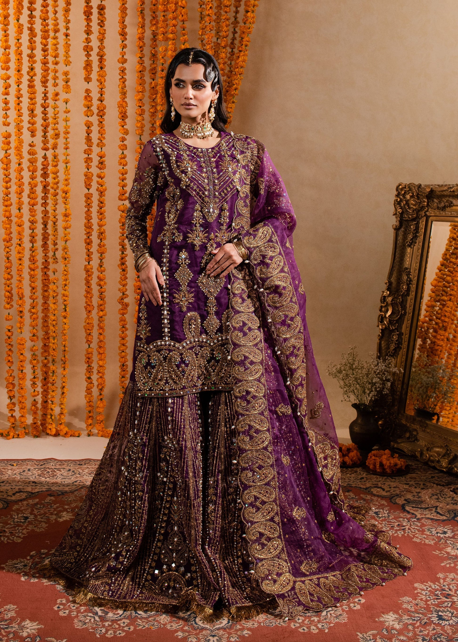 Maria Osama Khan | Sajni Wedding Festive | Yashfa - Official Maria Osama Khan - Agha Fabrics UK