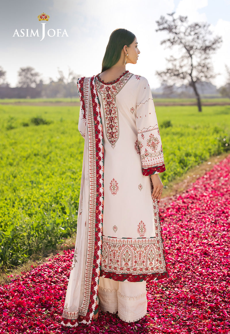 Asim Jofa | Luxury Lawn 25 | AJELL-08 - Official Asim Jofa - Agha Fabrics UK