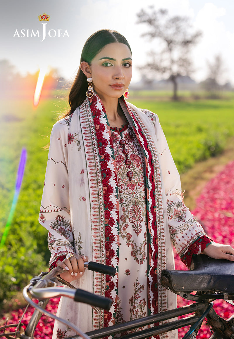 Asim Jofa | Luxury Lawn 25 | AJELL-08 - Official Asim Jofa - Agha Fabrics UK