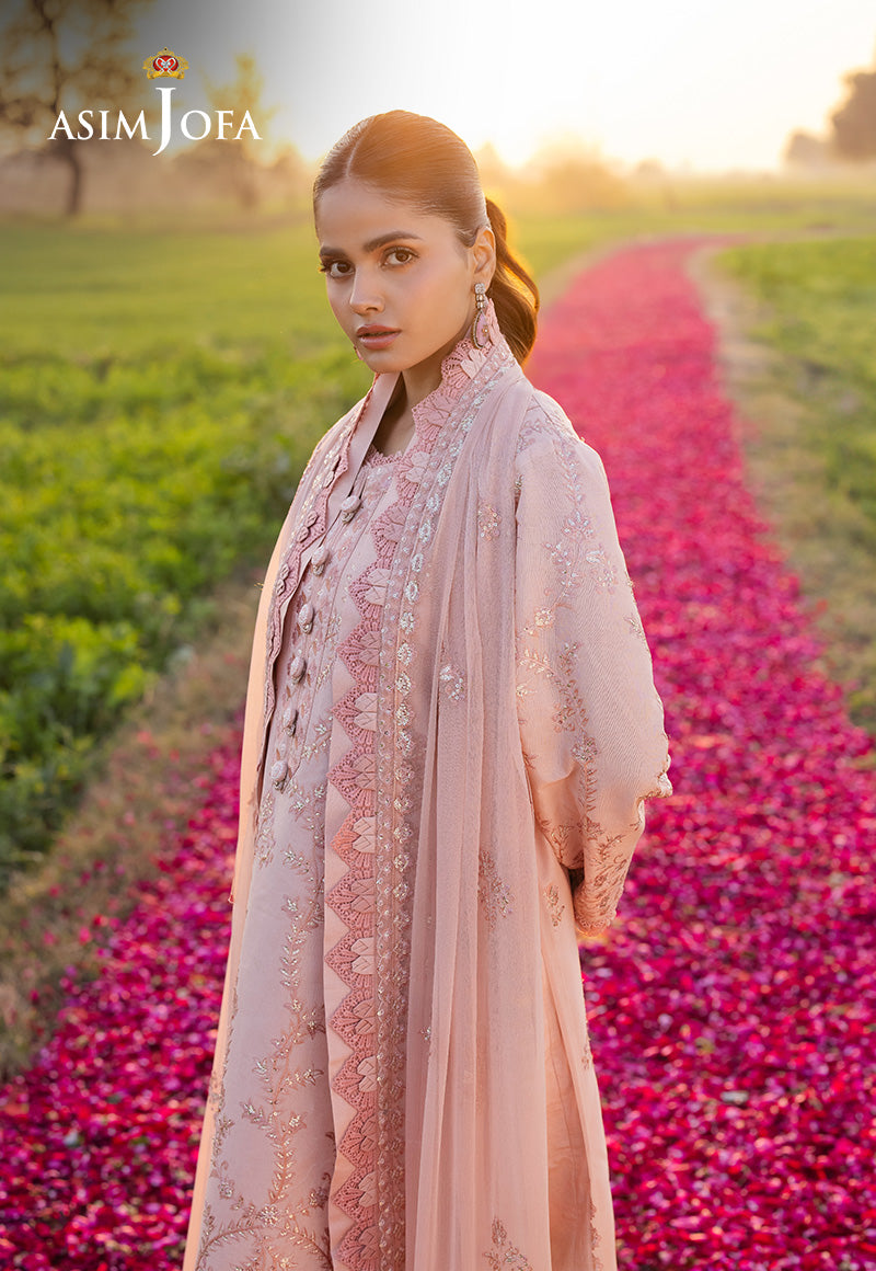 Asim Jofa | Luxury Lawn 25 | AJELL-15 - Official Asim Jofa - Agha Fabrics UK