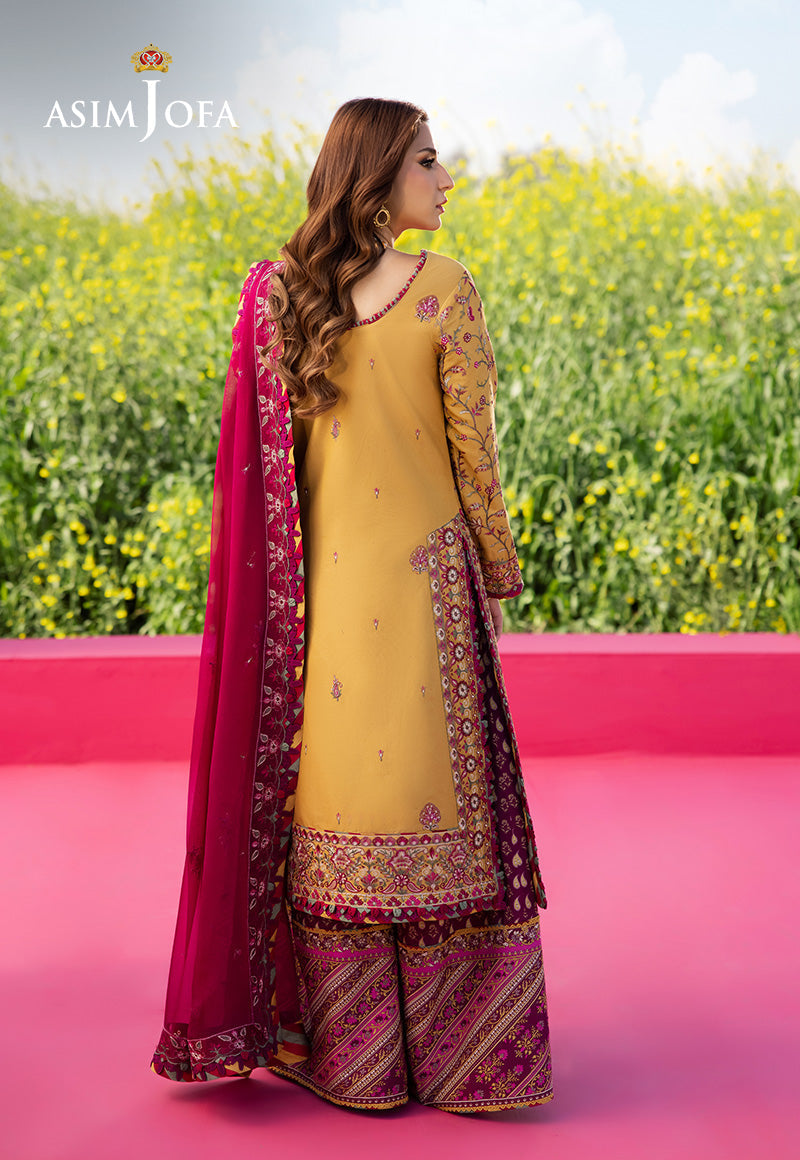 Asim Jofa | Luxury Lawn 25 | AJELL-07 - Official Asim Jofa - Agha Fabrics UK