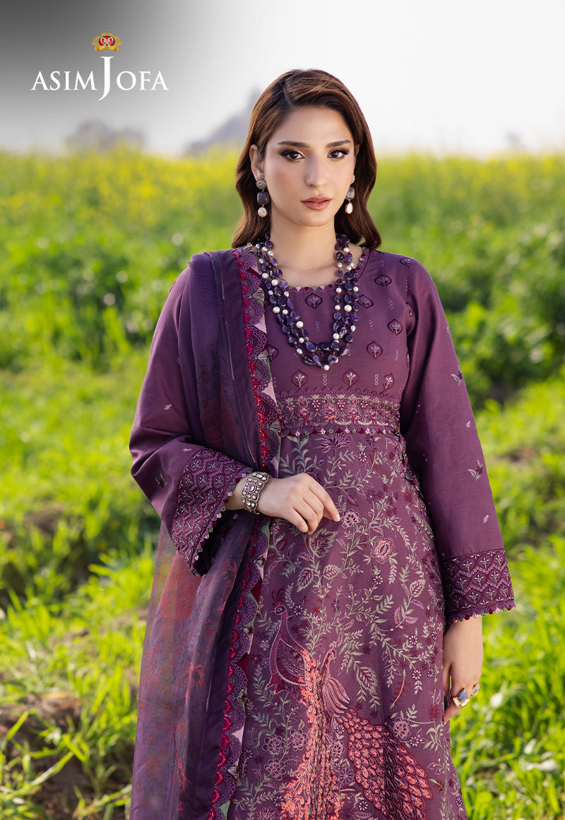 Asim Jofa | Luxury Lawn 25 | AJELL-18 - Official Asim Jofa - Agha Fabrics UK