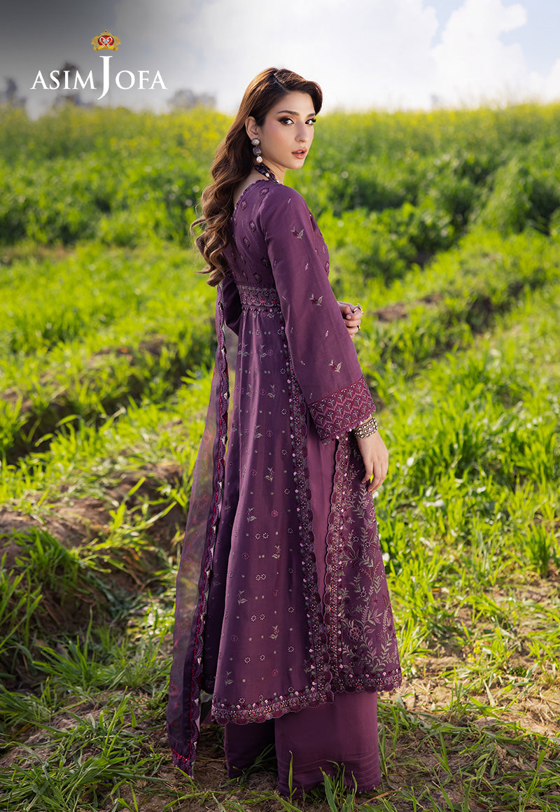 Asim Jofa | Luxury Lawn 25 | AJELL-18 - Official Asim Jofa - Agha Fabrics UK