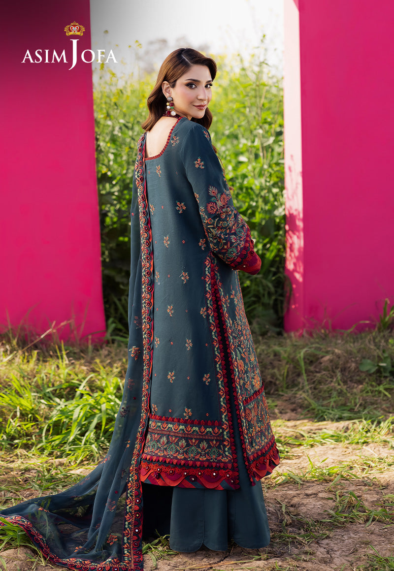 Asim Jofa | Luxury Lawn 25 | AJELL-04 - Official Asim Jofa - Agha Fabrics UK