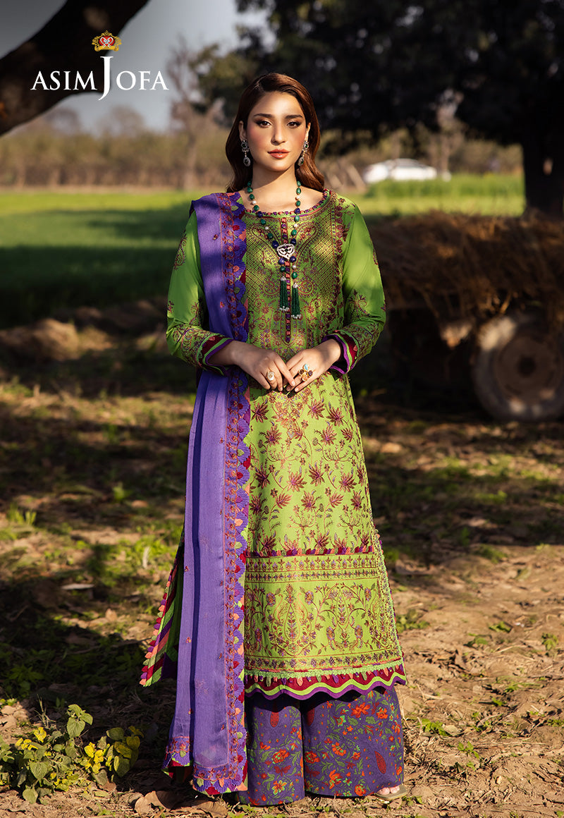Asim Jofa | Luxury Lawn 25 | AJELL-05 - Official Asim Jofa - Agha Fabrics UK