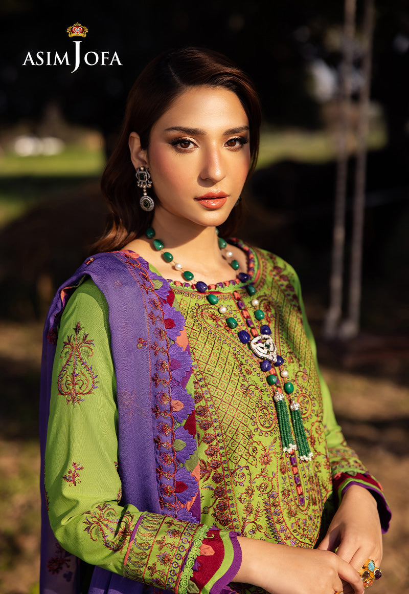 Asim Jofa | Luxury Lawn 25 | AJELL-05 - Official Asim Jofa - Agha Fabrics UK