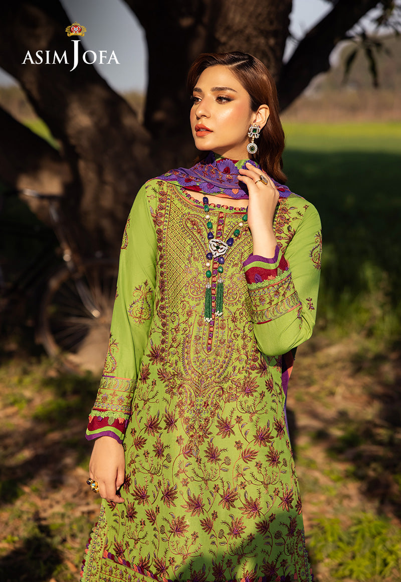 Asim Jofa | Luxury Lawn 25 | AJELL-05 - Official Asim Jofa - Agha Fabrics UK