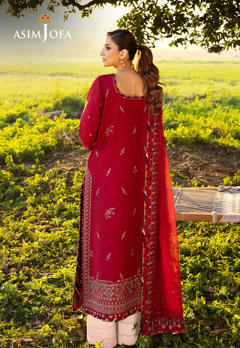 Asim Jofa | Luxury Lawn 25 | AJELL-06 - Official Asim Jofa - Agha Fabrics UK