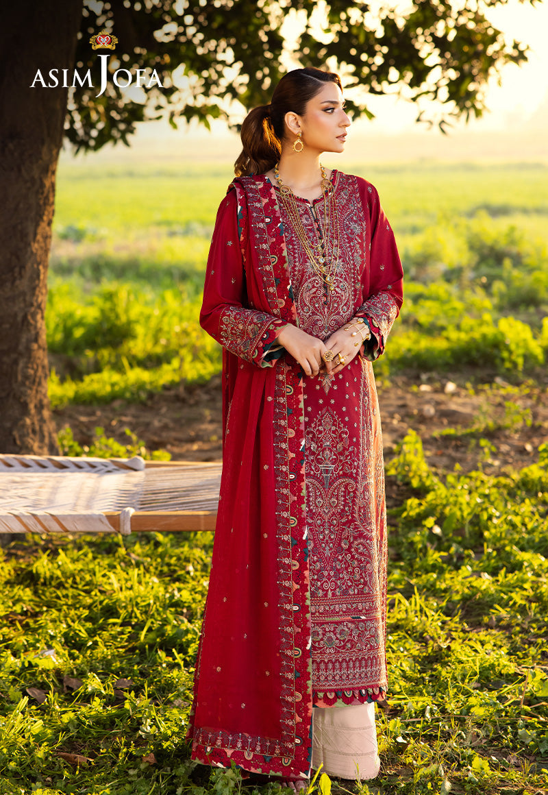 Asim Jofa | Luxury Lawn 25 | AJELL-06 - Official Asim Jofa - Agha Fabrics UK