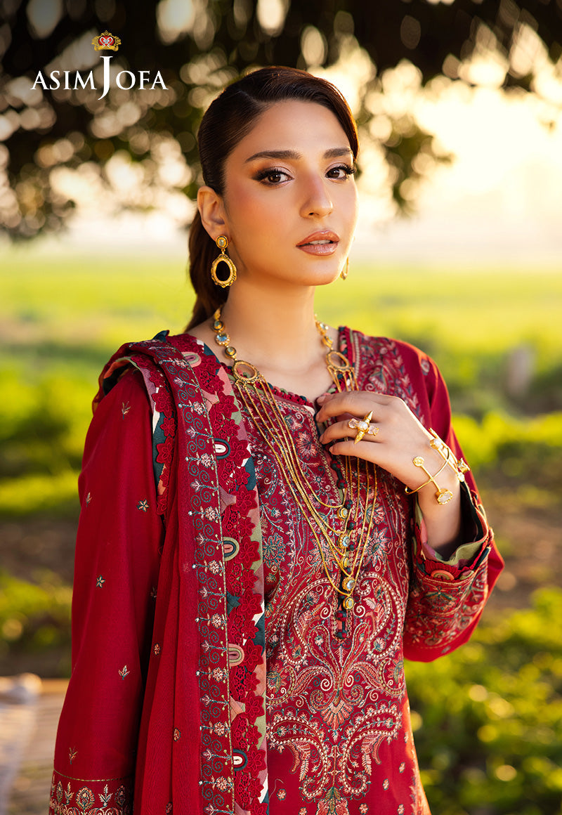 Asim Jofa | Luxury Lawn 25 | AJELL-06 - Official Asim Jofa - Agha Fabrics UK