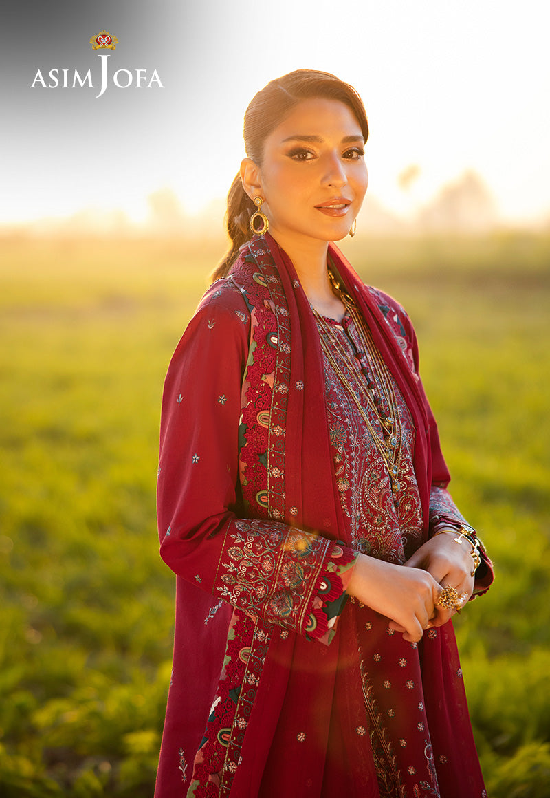 Asim Jofa | Luxury Lawn 25 | AJELL-06 - Official Asim Jofa - Agha Fabrics UK