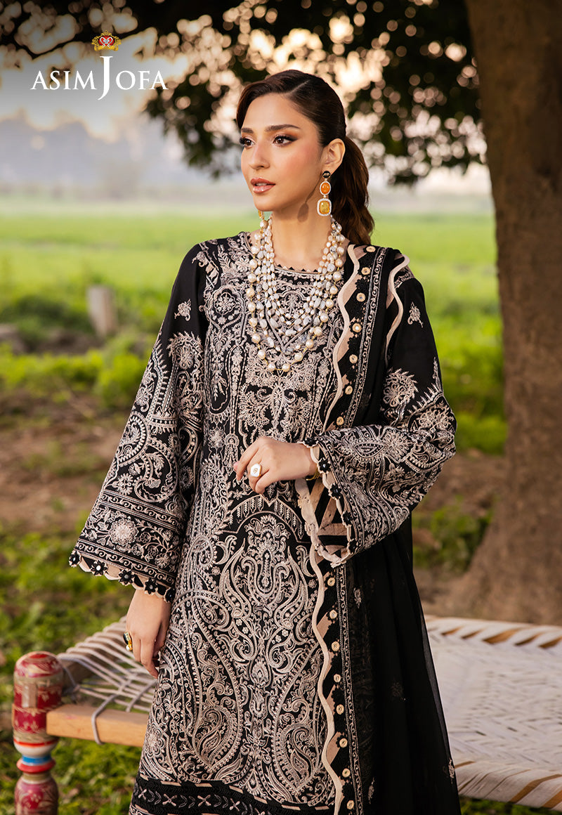 Asim Jofa | Luxury Lawn 25 | AJELL-03 - Official Asim Jofa - Agha Fabrics UK