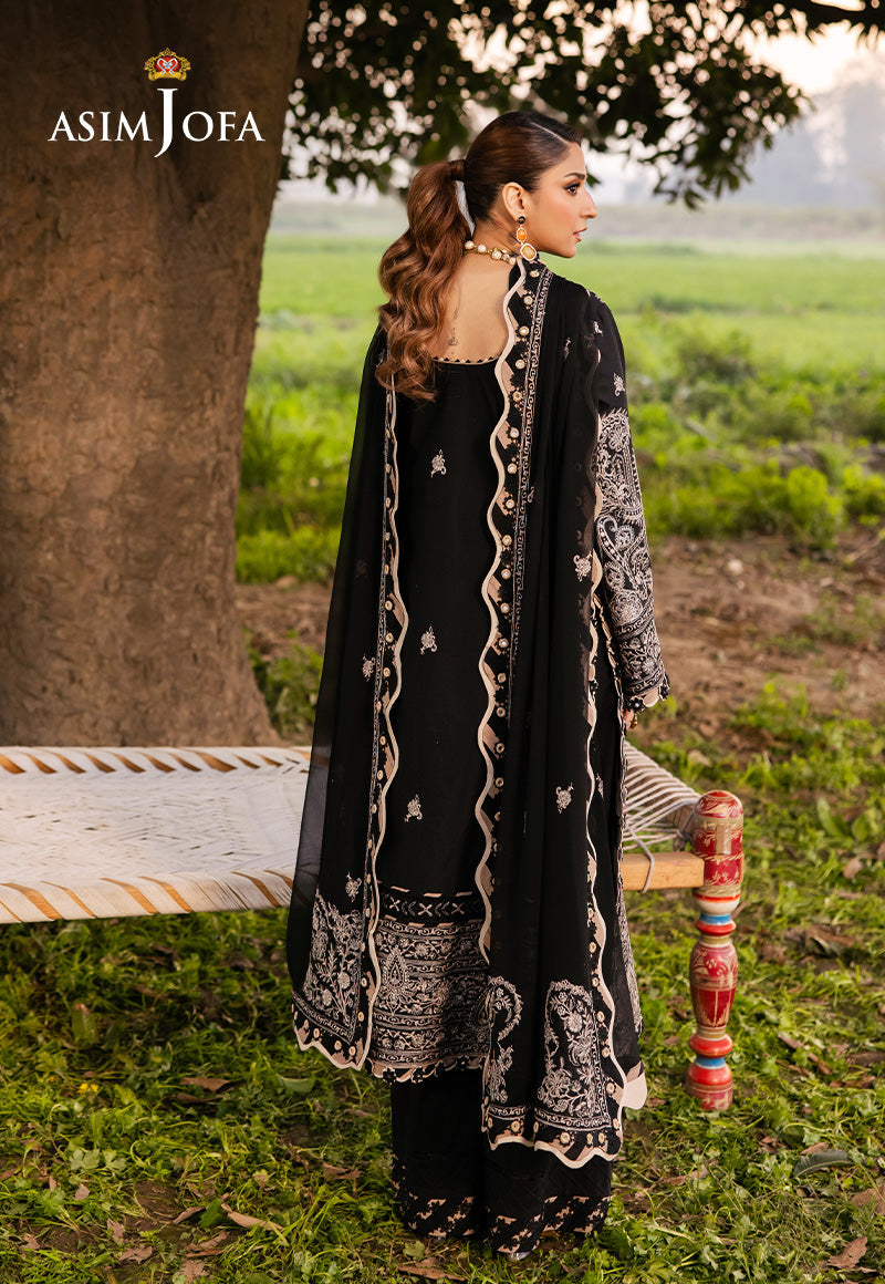 Asim Jofa | Luxury Lawn 25 | AJELL-03 - Official Asim Jofa - Agha Fabrics UK