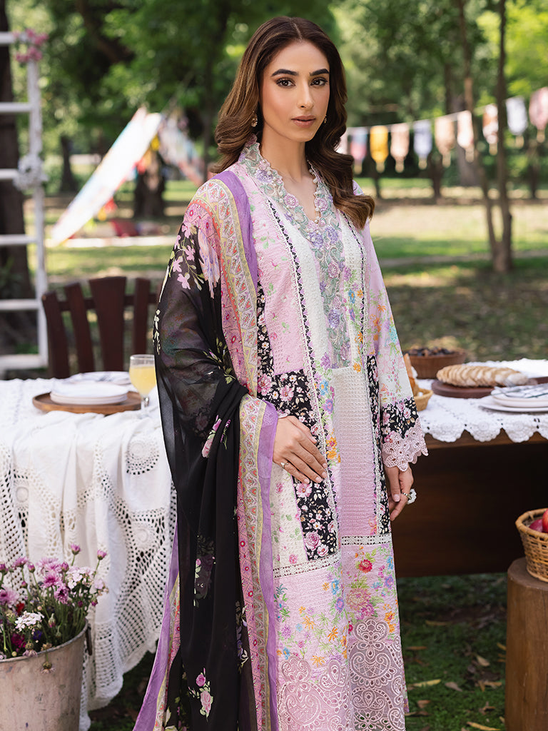 Rajbari | Schiffli Printkari Exclusive | Schiffli Printkari - 01 - Official Rajbari - Agha Fabrics UK