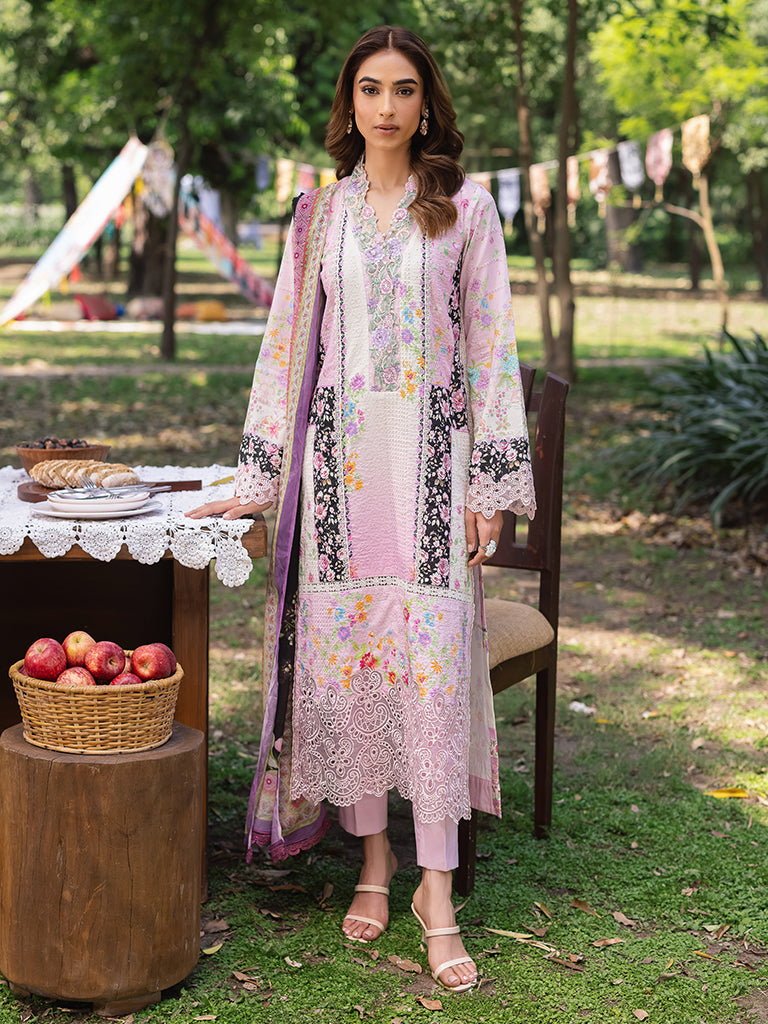 Rajbari | Schiffli Printkari Exclusive | Schiffli Printkari - 01 - Official Rajbari - Agha Fabrics UK