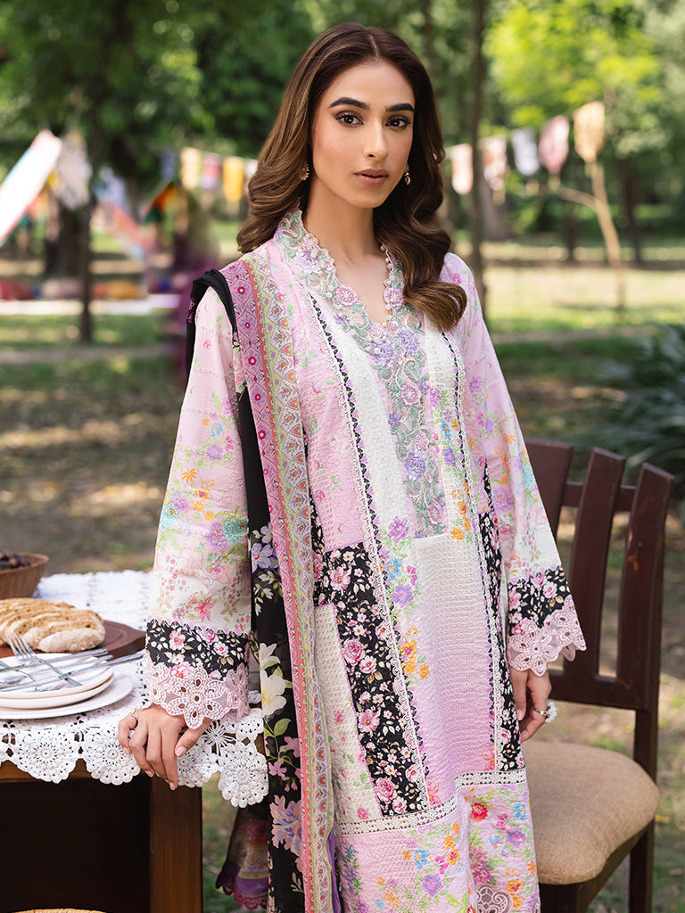 Rajbari | Schiffli Printkari Exclusive | Schiffli Printkari - 01 - Official Rajbari - Agha Fabrics UK
