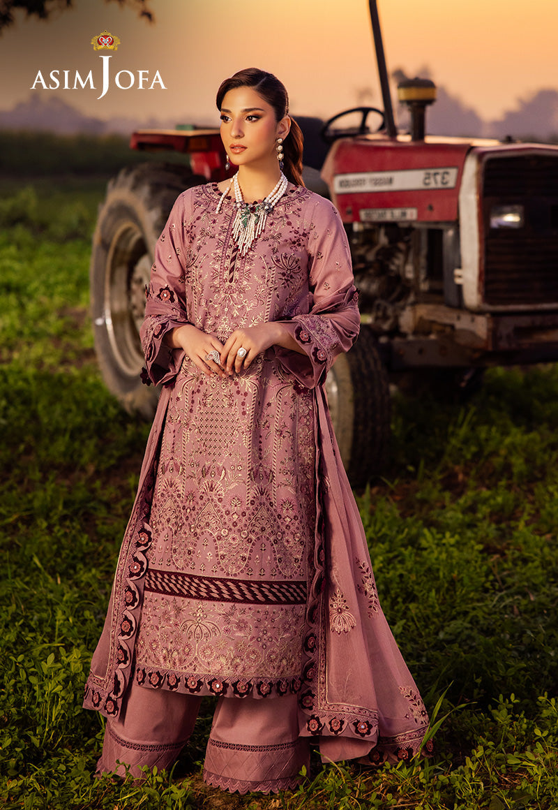 Asim Jofa | Luxury Lawn 25 | AJELL-02 - Official Asim Jofa - Agha Fabrics UK