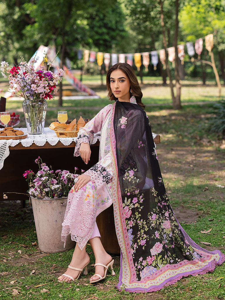 Rajbari | Schiffli Printkari Exclusive | Schiffli Printkari - 01 - Official Rajbari - Agha Fabrics UK