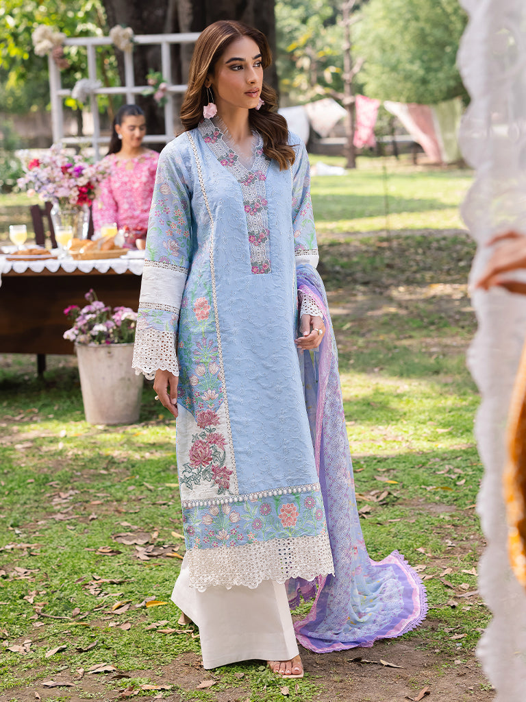 Rajbari | Schiffli Printkari Exclusive | Schiffli Printkari - 04 - Official Rajbari - Agha Fabrics UK
