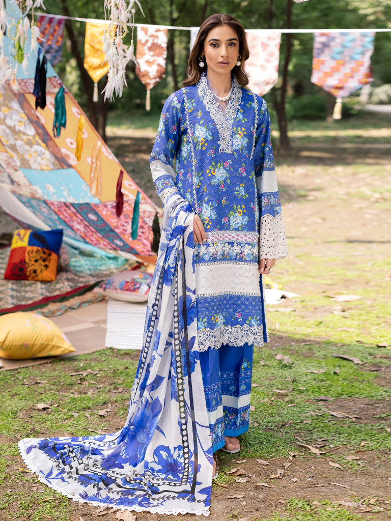Rajbari | Schiffli Printkari Exclusive | Schiffli Printkari - 06 - Official Rajbari - Agha Fabrics UK