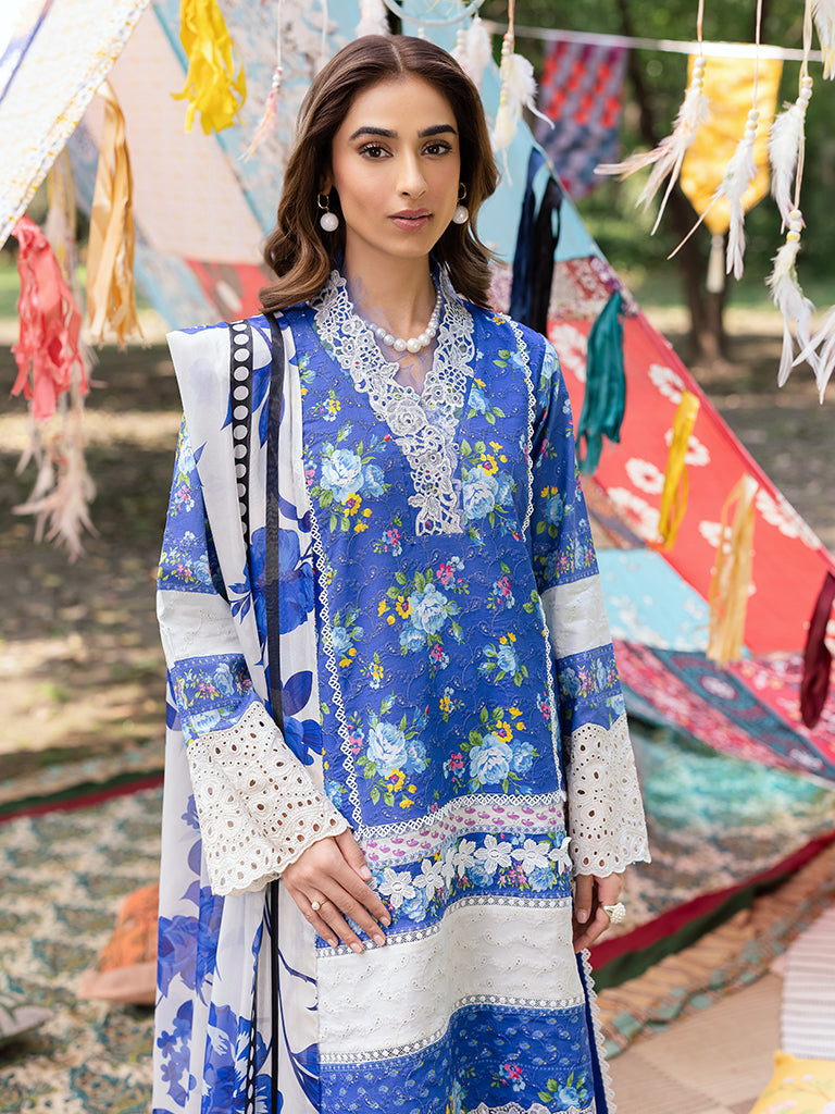 Rajbari | Schiffli Printkari Exclusive | Schiffli Printkari - 06 - Official Rajbari - Agha Fabrics UK