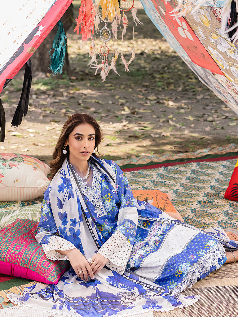 Rajbari | Schiffli Printkari Exclusive | Schiffli Printkari - 06 - Official Rajbari - Agha Fabrics UK