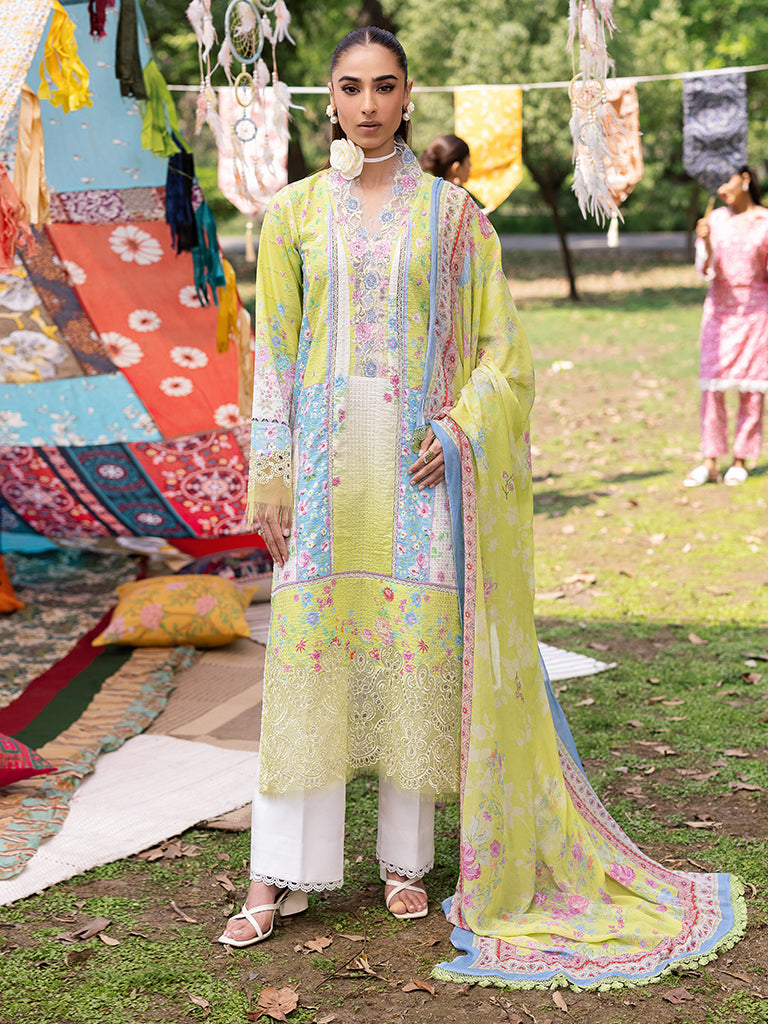 Rajbari | Schiffli Printkari Exclusive | Schiffli Printkari - 09 - Official Rajbari - Agha Fabrics UK