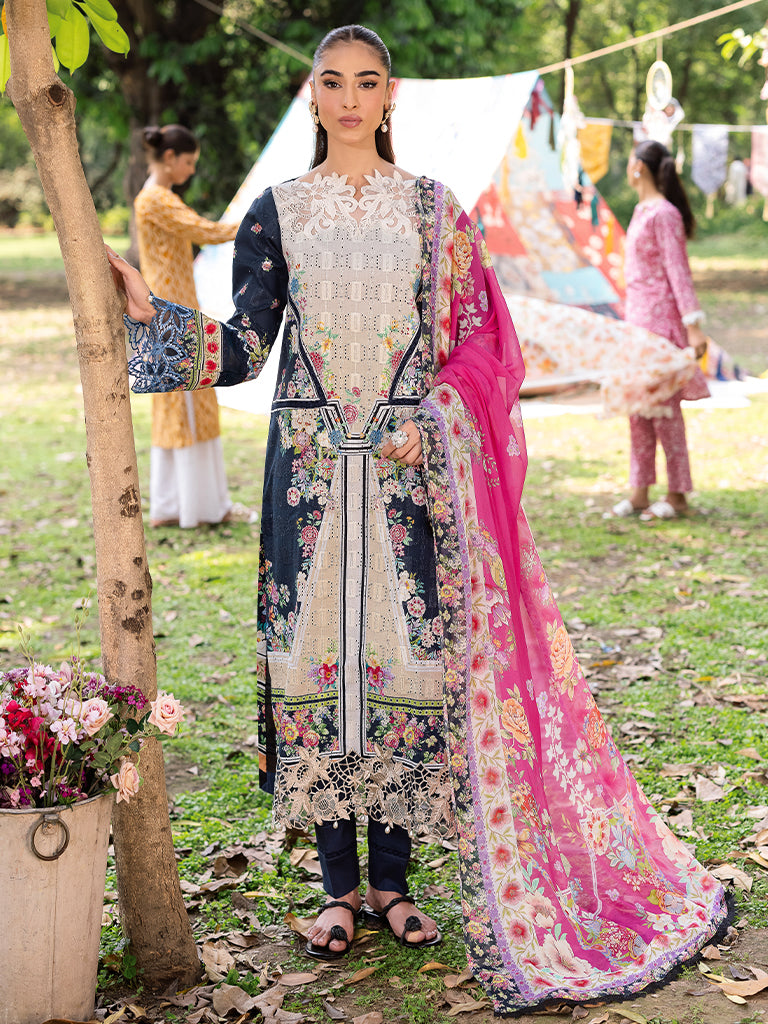 Rajbari | Schiffli Printkari Exclusive | Schiffli Printkari - 12 - Official Rajbari - Agha Fabrics UK
