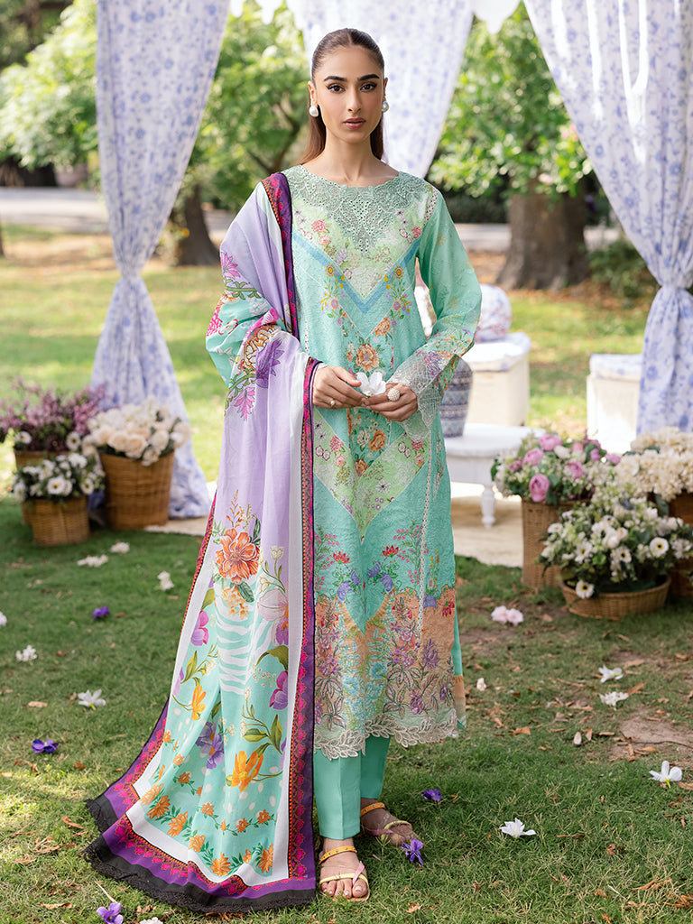 Rajbari | Schiffli Printkari Exclusive | Schiffli Printkari - 05 - Official Rajbari - Agha Fabrics UK
