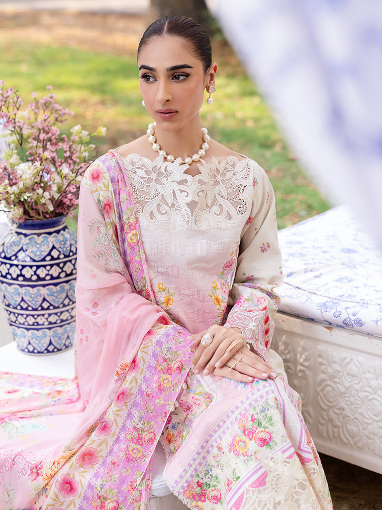 Rajbari | Schiffli Printkari Exclusive | Schiffli Printkari - 07 - Official Rajbari - Agha Fabrics UK