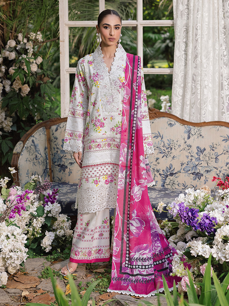 Rajbari | Schiffli Printkari Exclusive | Schiffli Printkari - 02 - Official Rajbari - Agha Fabrics UK