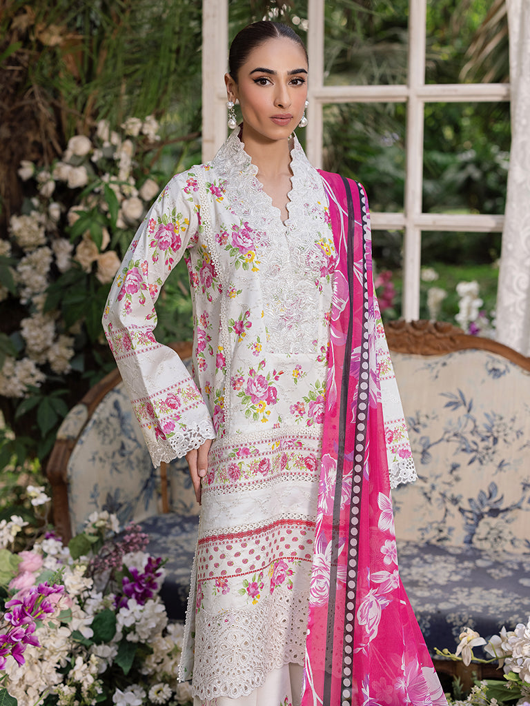 Rajbari | Schiffli Printkari Exclusive | Schiffli Printkari - 02 - Official Rajbari - Agha Fabrics UK