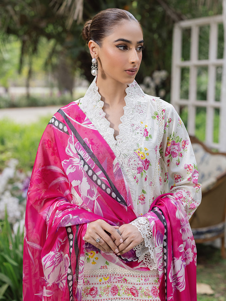 Rajbari | Schiffli Printkari Exclusive | Schiffli Printkari - 02 - Official Rajbari - Agha Fabrics UK