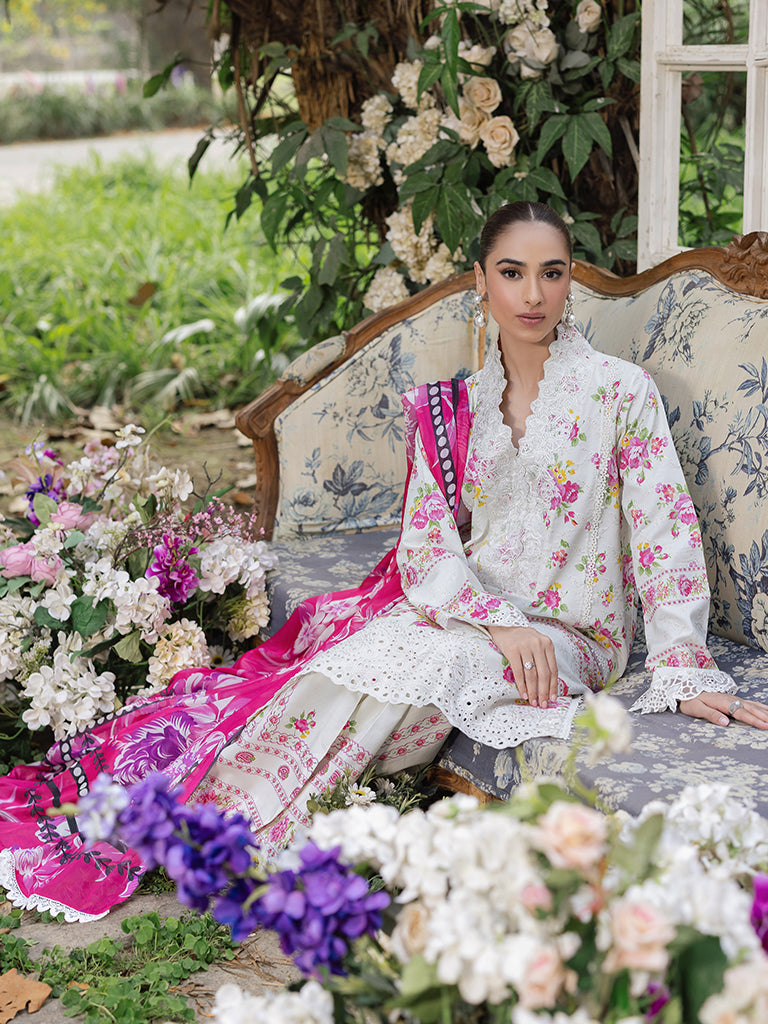 Rajbari | Schiffli Printkari Exclusive | Schiffli Printkari - 02 - Official Rajbari - Agha Fabrics UK