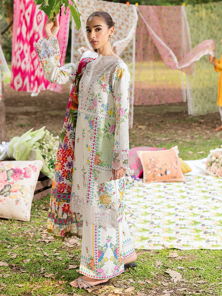 Rajbari | Schiffli Printkari Exclusive | Schiffli Printkari - 08 - Official Rajbari - Agha Fabrics UK