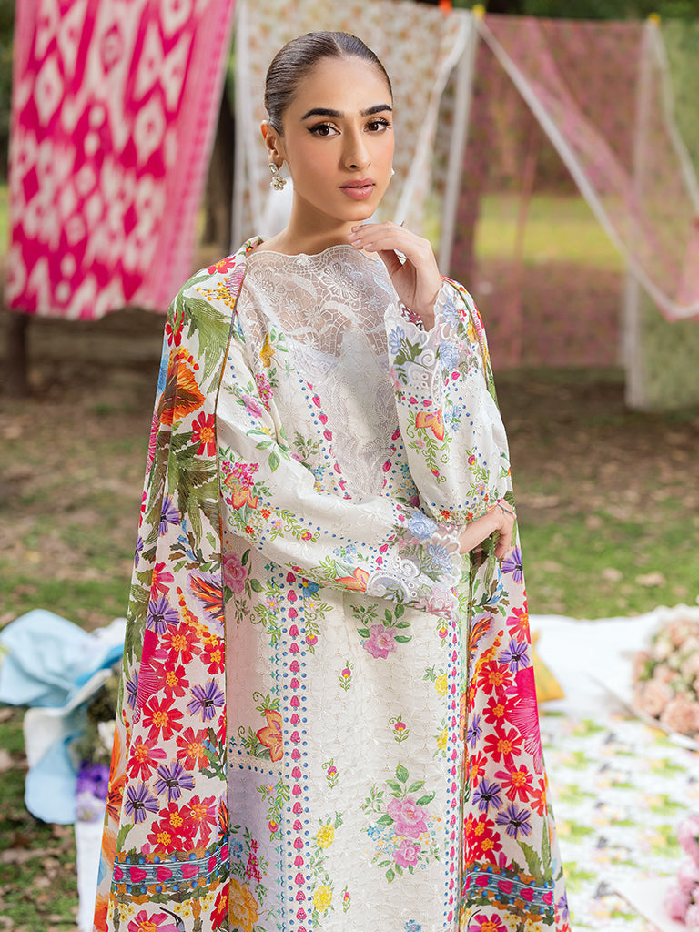 Rajbari | Schiffli Printkari Exclusive | Schiffli Printkari - 08 - Official Rajbari - Agha Fabrics UK