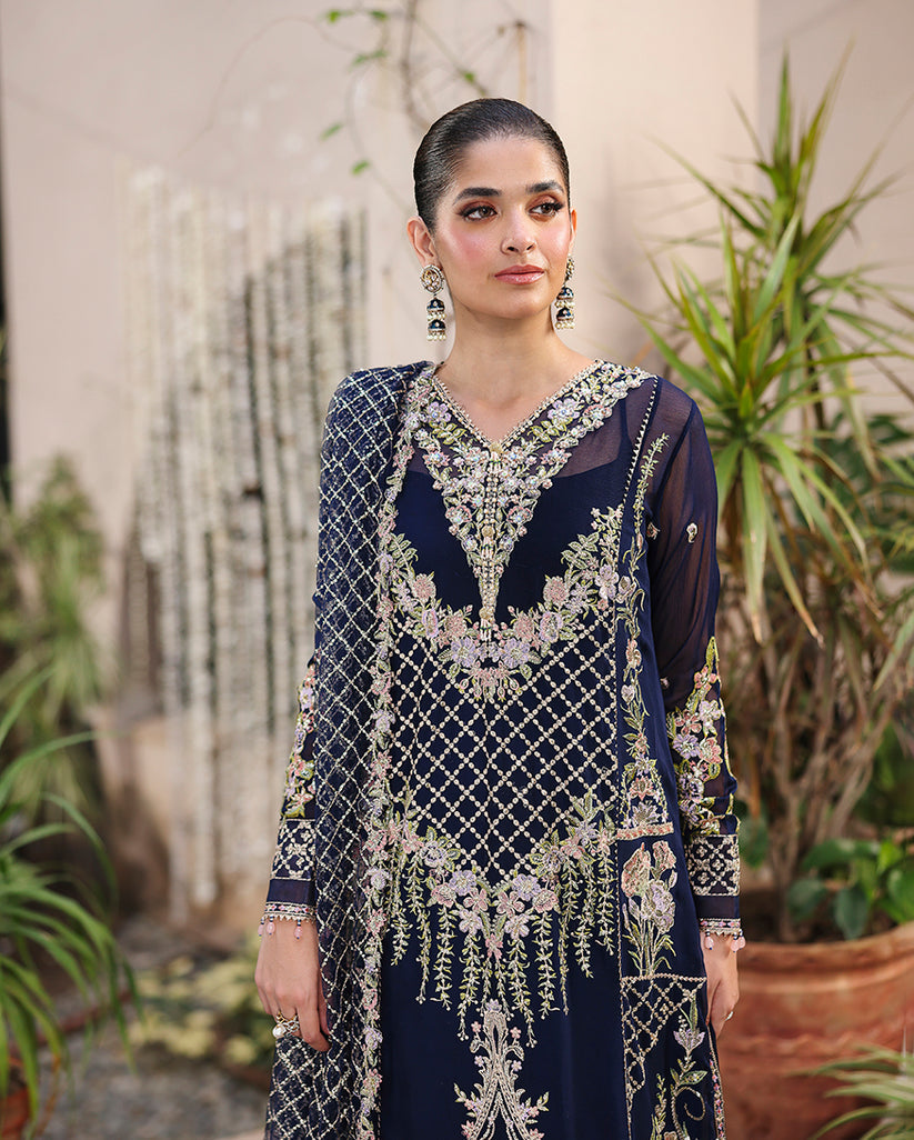Roheenaz | Aangan Chiffon Collection 25 | Nilofar
