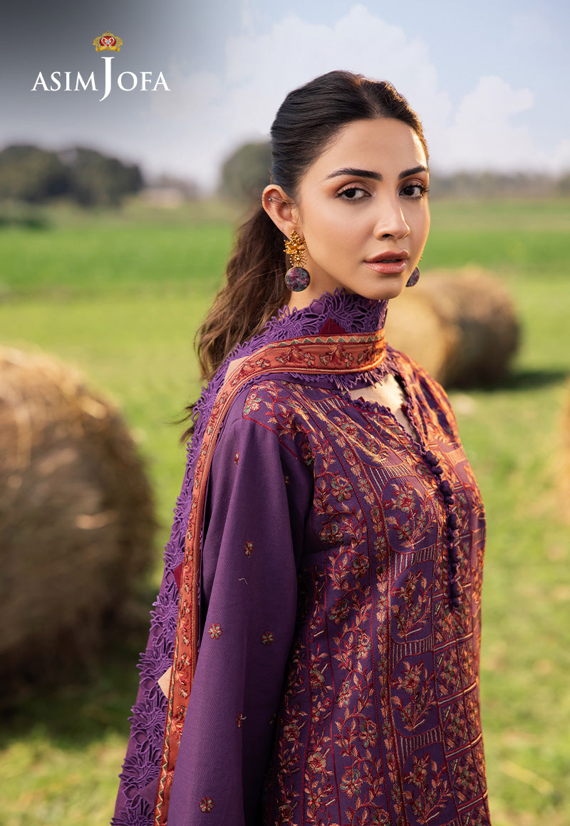 Asim Jofa | Luxury Lawn 25 | AJELL-13 - Official Asim Jofa - Agha Fabrics UK