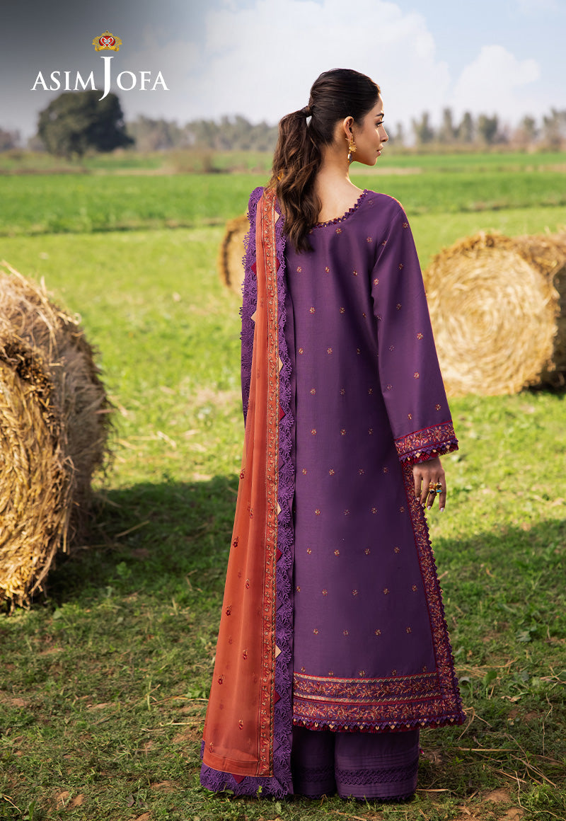 Asim Jofa | Luxury Lawn 25 | AJELL-13 - Official Asim Jofa - Agha Fabrics UK